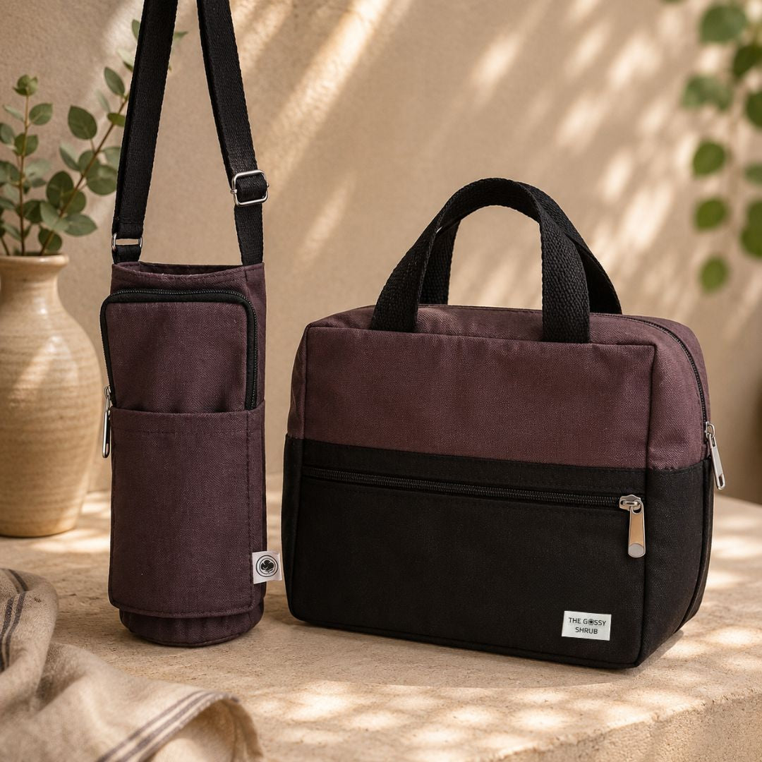 TIFFIN TOTE  & WATER BOTTLE SLING BUNDLE