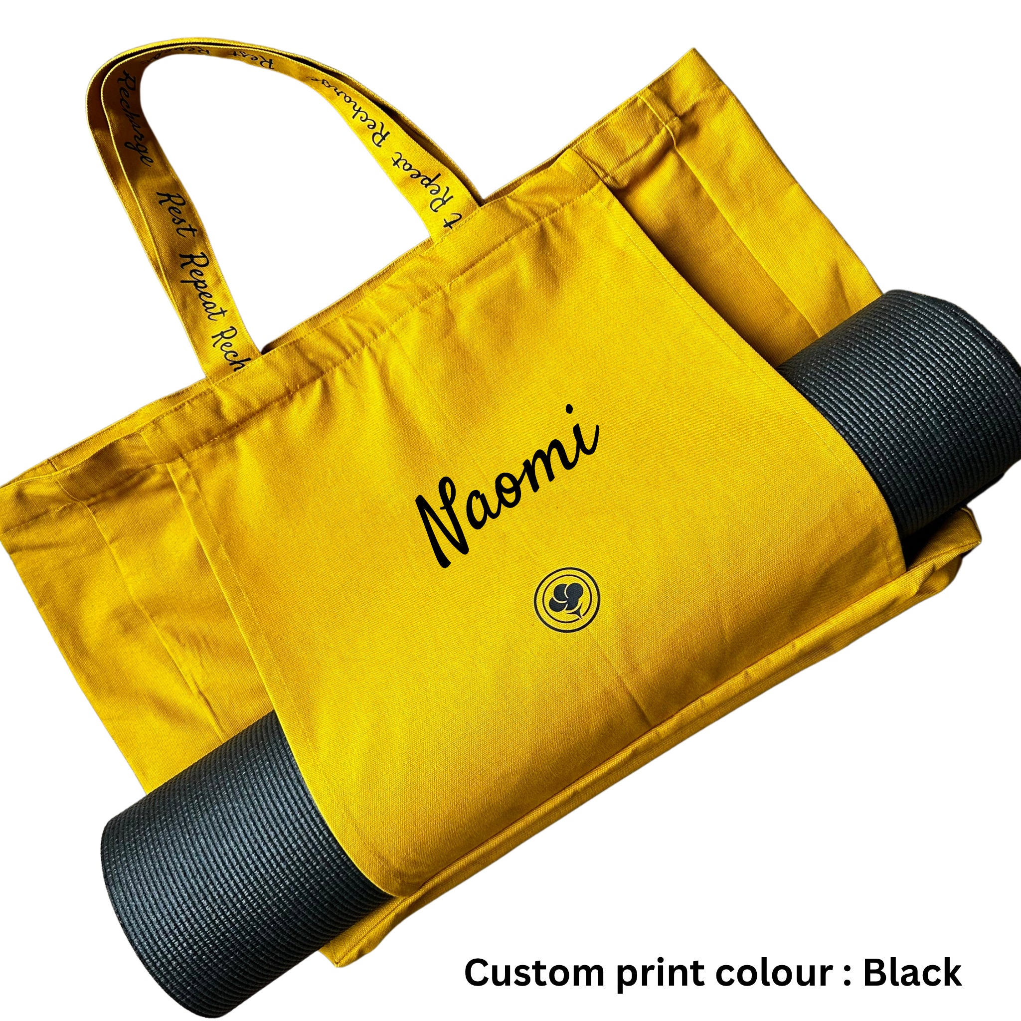 PERSONALIZED YOGA TOTE